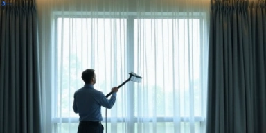Commercial drapes cleaning service buccan hotels offices